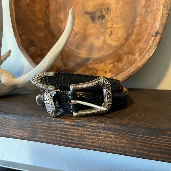 Brighton Accessories - Brighton Leather Heart Charm Western Belt